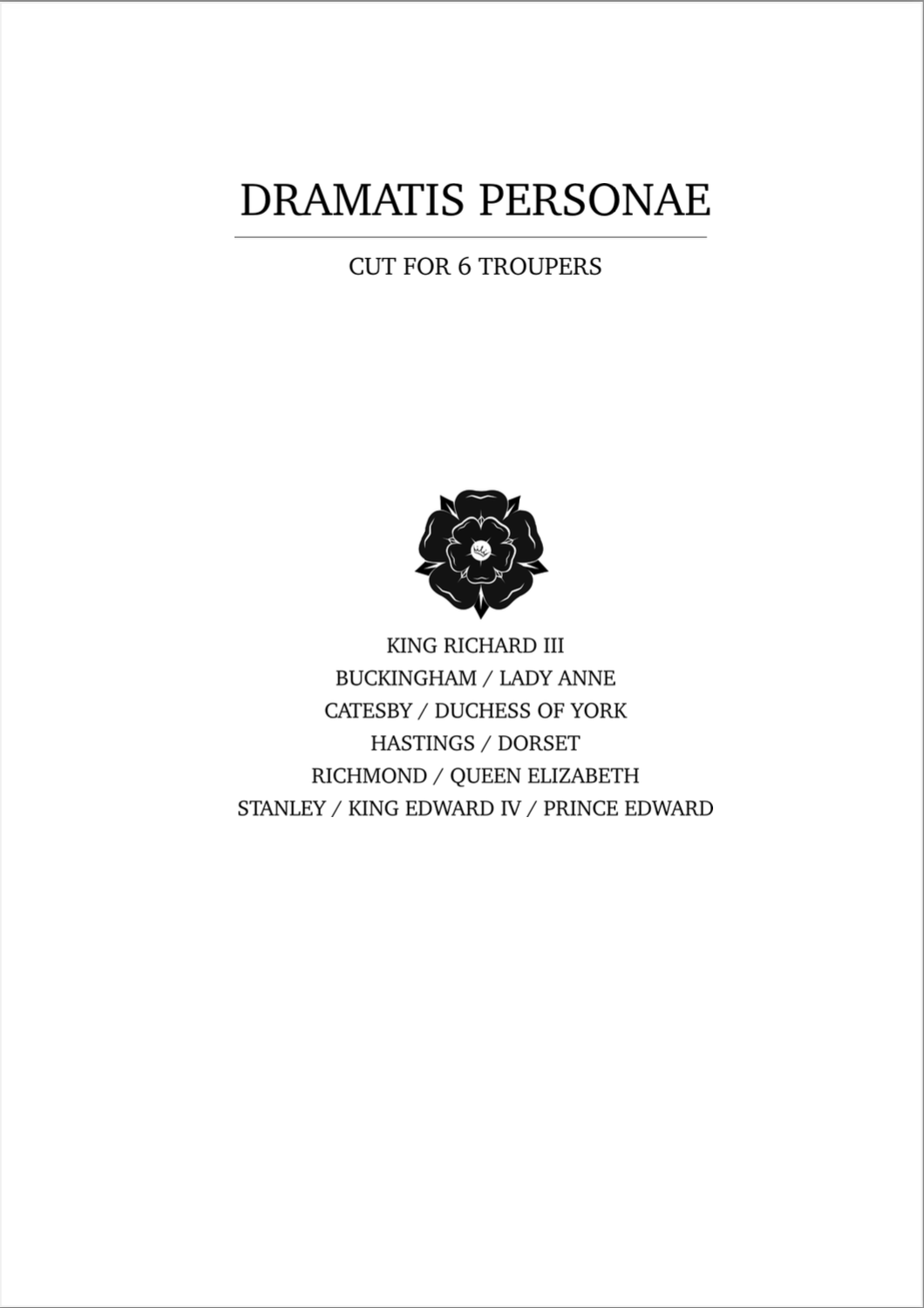 Richard III Troubadour Adaptation E-Play
