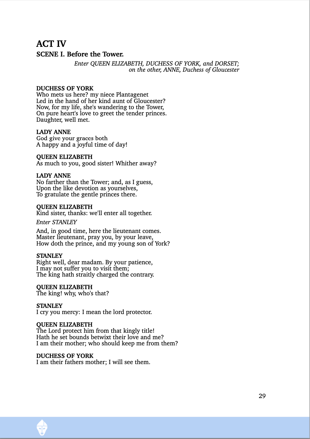 Richard III Troubadour Adaptation E-Play