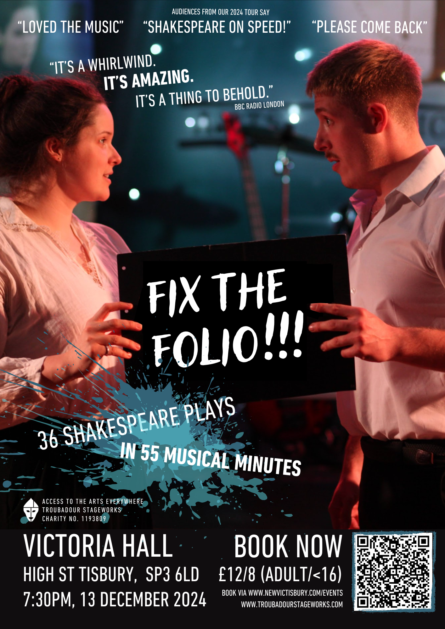 Fix the Folio!!! at The Victoria Hall | A whirlwind through all 36 Shakespeare plays